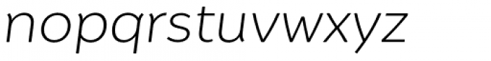 Igna Sans Ultra Light Italic Font LOWERCASE