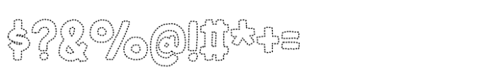 Ignorant Dots Font OTHER CHARS