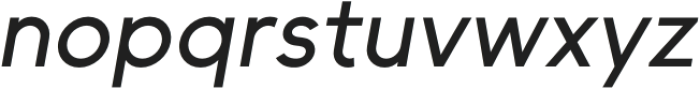 II Vorkurs Medium Oblique otf (500) Font LOWERCASE