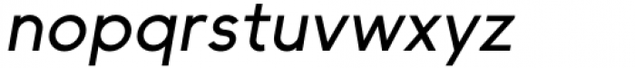 II Vorkurs Medium Oblique Font LOWERCASE