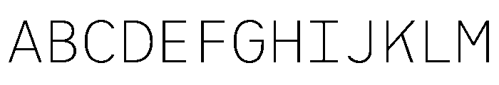 Iki Mono Variable Extra Light Font UPPERCASE