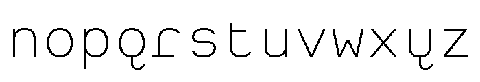 Iki Mono Variable Extra Light Font LOWERCASE