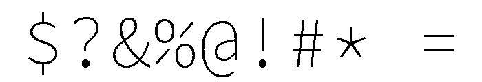 Iki Mono Variable Regular Font OTHER CHARS