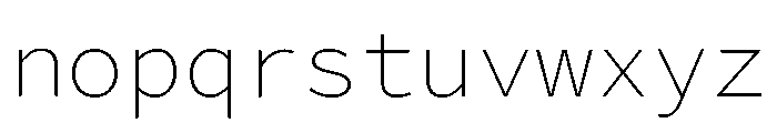 Iki Mono Variable Regular Font LOWERCASE