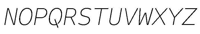 Iki Mono Variable Thin Italic Font UPPERCASE