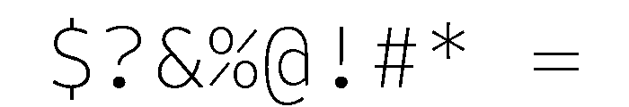 Iki Mono Variable Thin Font OTHER CHARS
