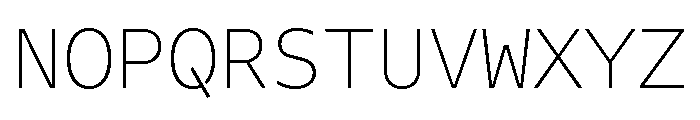 Iki Mono Variable Thin Font UPPERCASE
