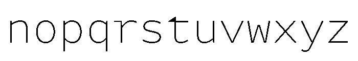 Iki Mono Variable Thin Font LOWERCASE