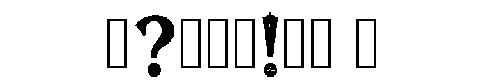 Ikemi Regular Font OTHER CHARS