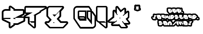 Ikos Dub Outline Font OTHER CHARS