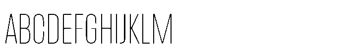 IKN Anzo Thin Font UPPERCASE