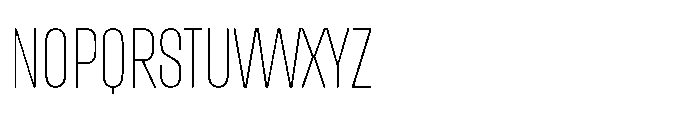 IKN Anzo Thin Font UPPERCASE