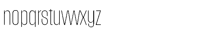 IKN Anzo Thin Font LOWERCASE