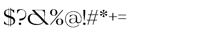 IKN Karisma Thin Font OTHER CHARS