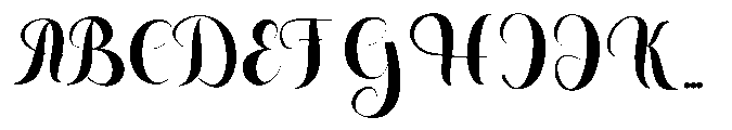 Ikeas Script Font UPPERCASE