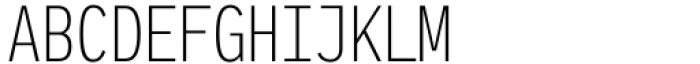 Iki Mono Compressed Thin Font UPPERCASE