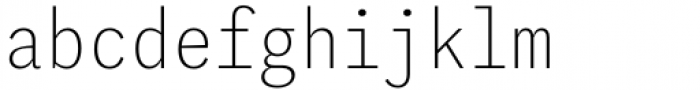 Iki Mono Condensed Thin Font LOWERCASE