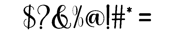 ILoveYou-Regular Font OTHER CHARS