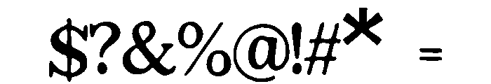 Illinois Font OTHER CHARS
