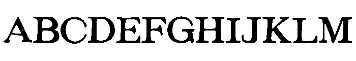 Illinois Font UPPERCASE