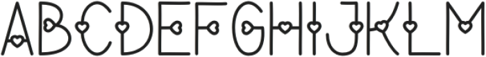 ILYSM Regular otf (400) Font UPPERCASE