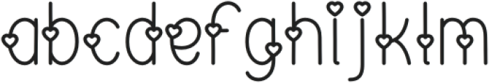 ILYSM Regular otf (400) Font LOWERCASE