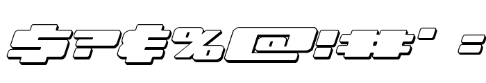 Illumino 3D Italic Font OTHER CHARS