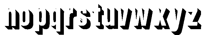Illusion3d Bold Font LOWERCASE