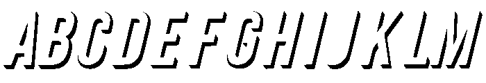 Illusion3d Italic Font UPPERCASE