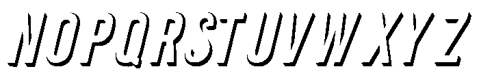 Illusion3d Italic Font UPPERCASE