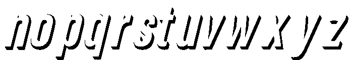 Illusion3d Italic Font LOWERCASE
