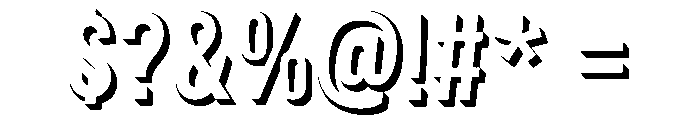 Illusion3d Regular Font OTHER CHARS