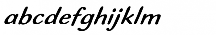 Ilbit Bold Expanded Italic Font LOWERCASE