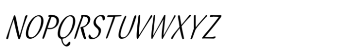 Ilbit Condensed Italic Font UPPERCASE