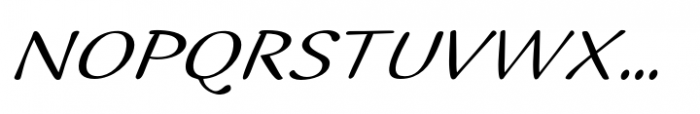 Ilbit Expanded Italic Font UPPERCASE