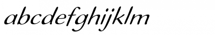 Ilbit Expanded Italic Font LOWERCASE