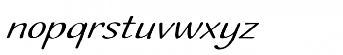 Ilbit Expanded Italic Font LOWERCASE