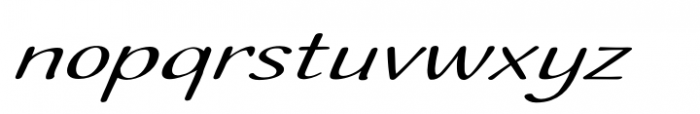 Ilbit Extra Expanded Italic Font LOWERCASE