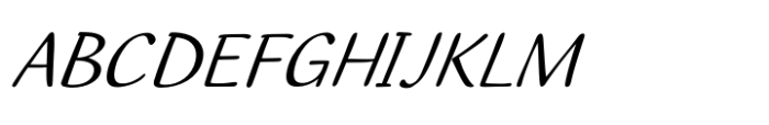 Ilbit Italic Font UPPERCASE