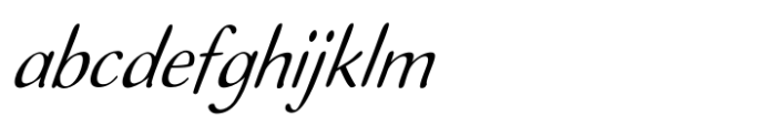 Ilbit Italic Font LOWERCASE