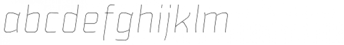 Illiad Sans Thin Italic Font LOWERCASE