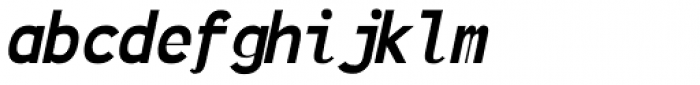 Illuminati Mono Italic Font LOWERCASE