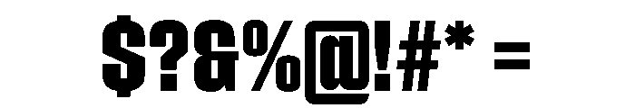 Impact Bold Font OTHER CHARS