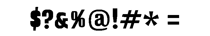 Impact Extra Bold Font OTHER CHARS