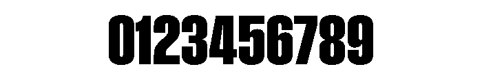 Impact Heavy Font OTHER CHARS