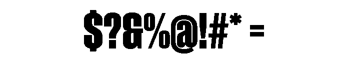 Impact Heavy Font OTHER CHARS