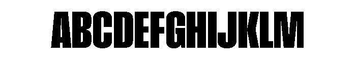 Impact Heavy Font UPPERCASE