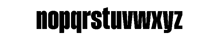 Impact Heavy Font LOWERCASE