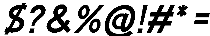 Imaji Italic Font OTHER CHARS