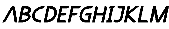 Imaji Italic Font UPPERCASE